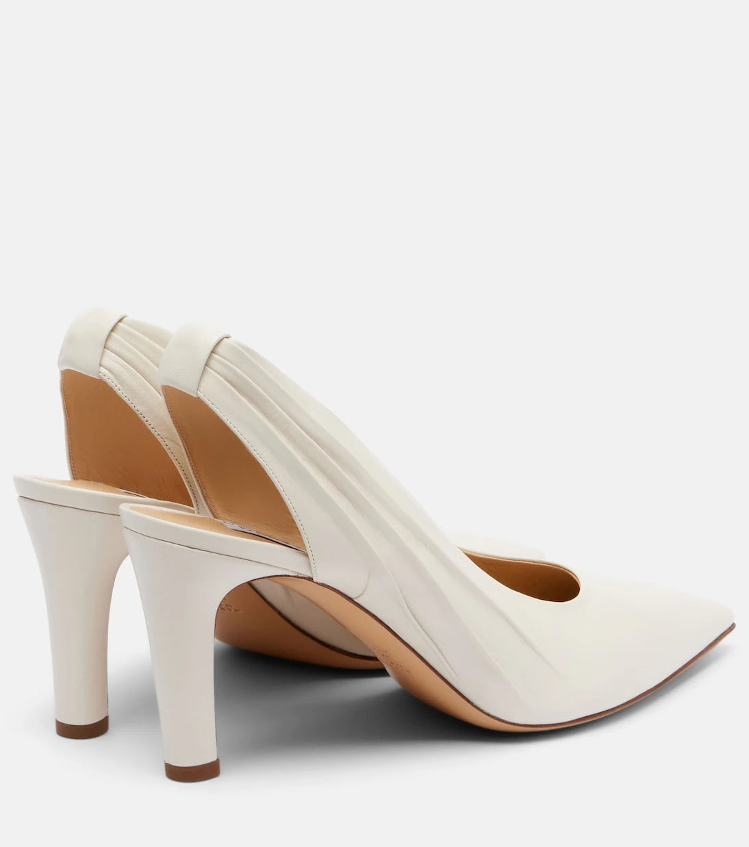 Gabriela Hearst - Amari 90 leather slingback pumps