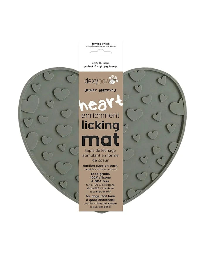 Подложка за близане за домашен любимец Dexypaws Heart Lick Matt