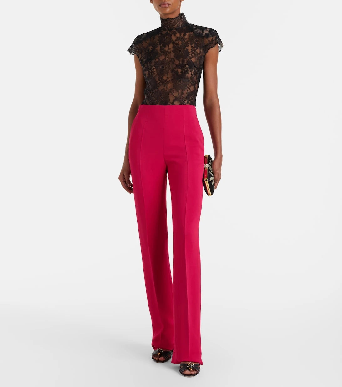 Valentino - Crêpe straight pants