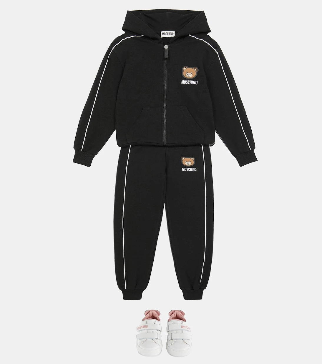 Moschino Kids - أحذية رياضية جلدية