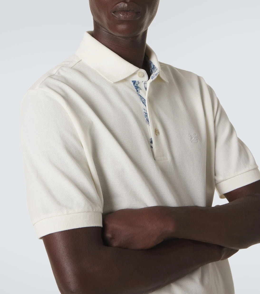 Etro - Pegaso cotton piqué polo shirt