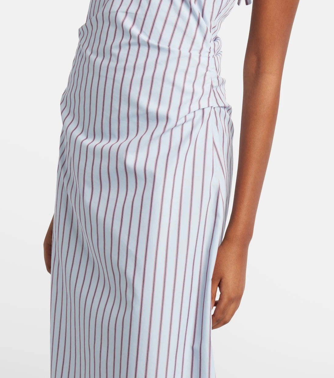 SIR - Pinstripe cotton-blend maxi dress