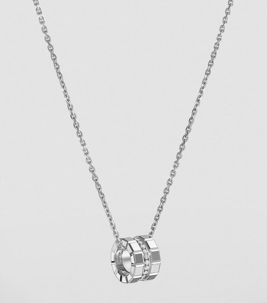 Chopard White Gold and Diamond Ice Cube Necklace