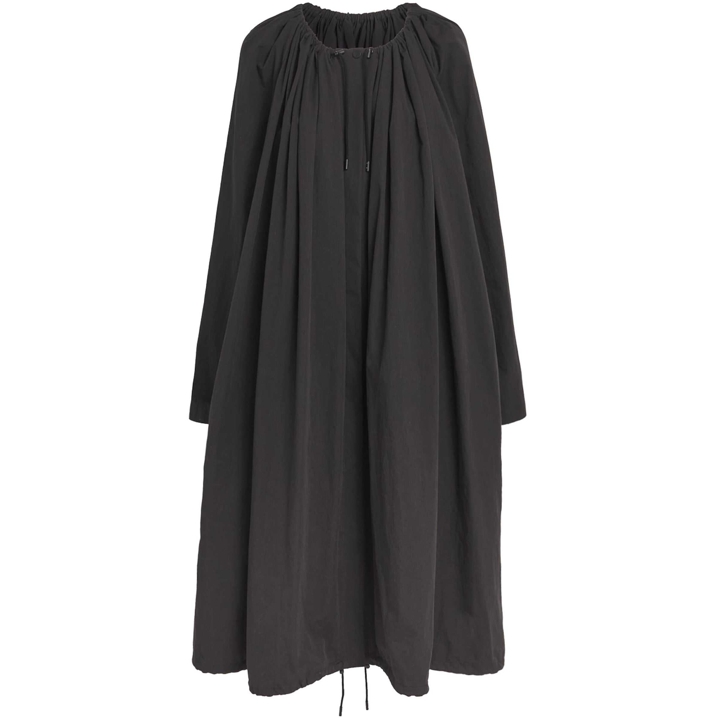 Toteme Black Gathered Parachute Coat