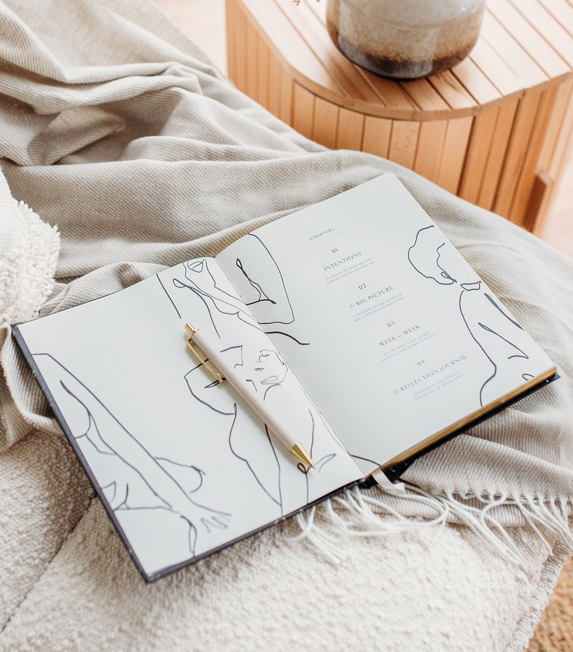 Blush and Gold Body + Soul Wellness Journal & Planner