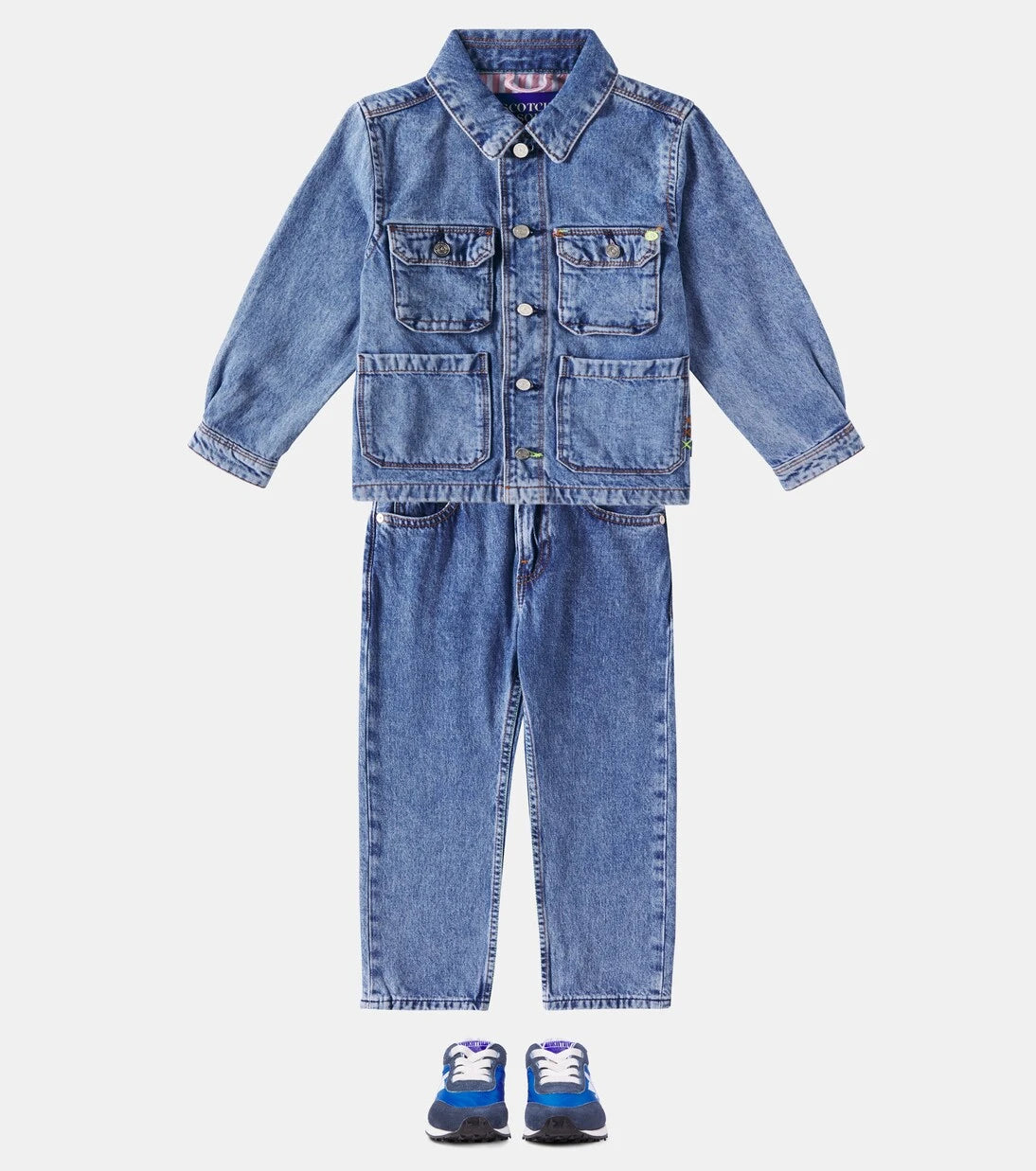 جاكيت جينز Worked Out للأطفال من Scotch & Soda