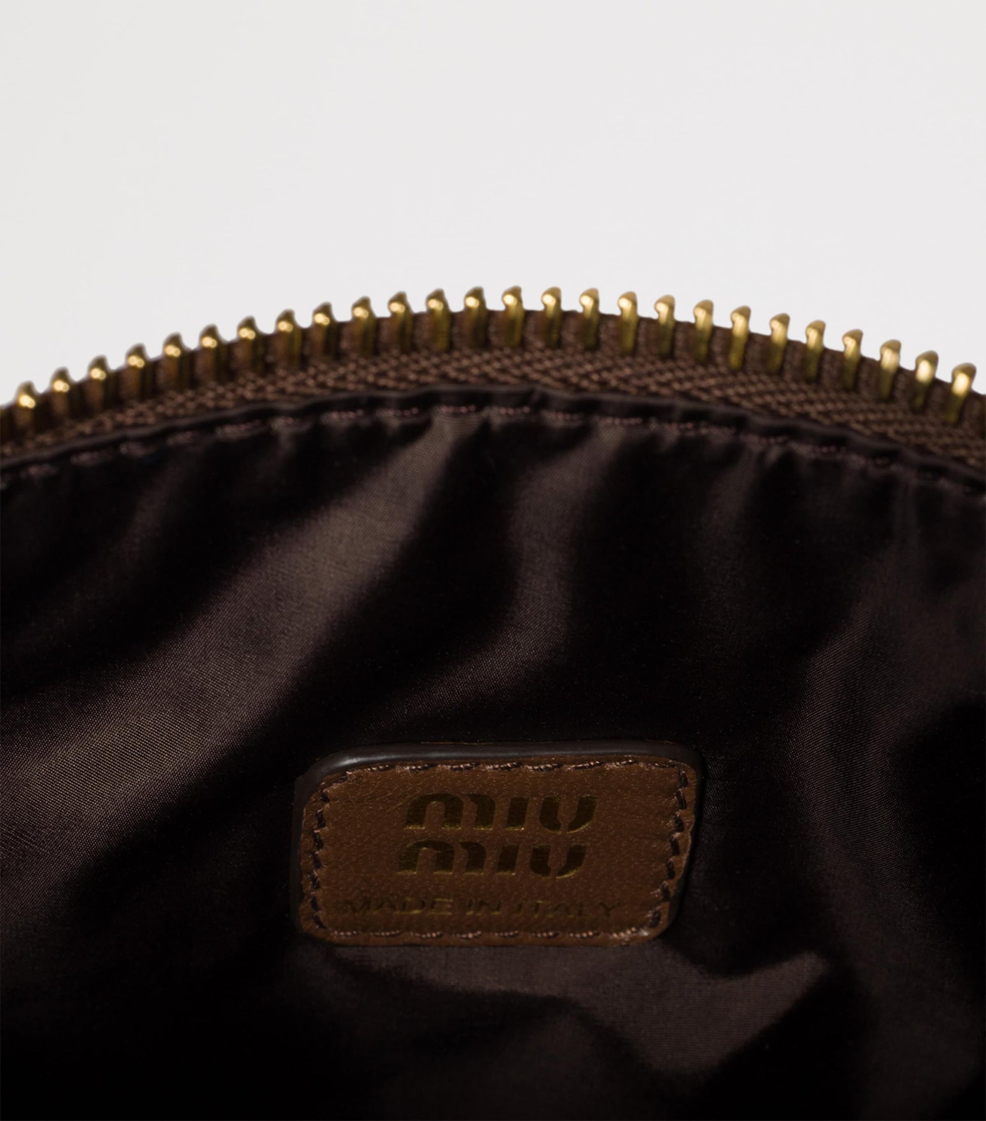 Brown Gabardine Pouch