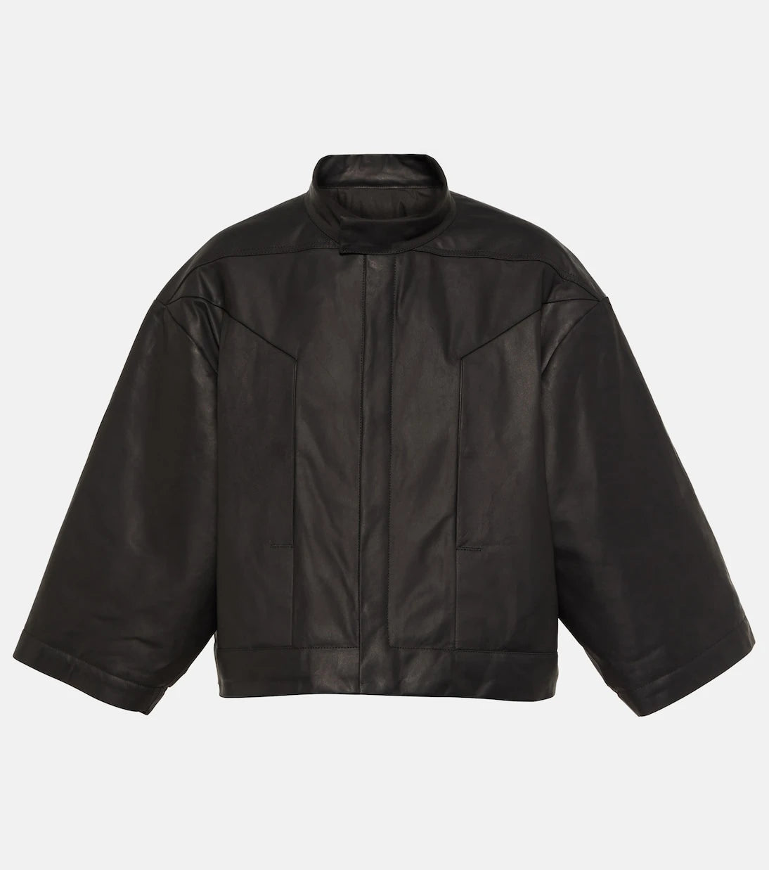 Rick Owens - Cropped leather jacket