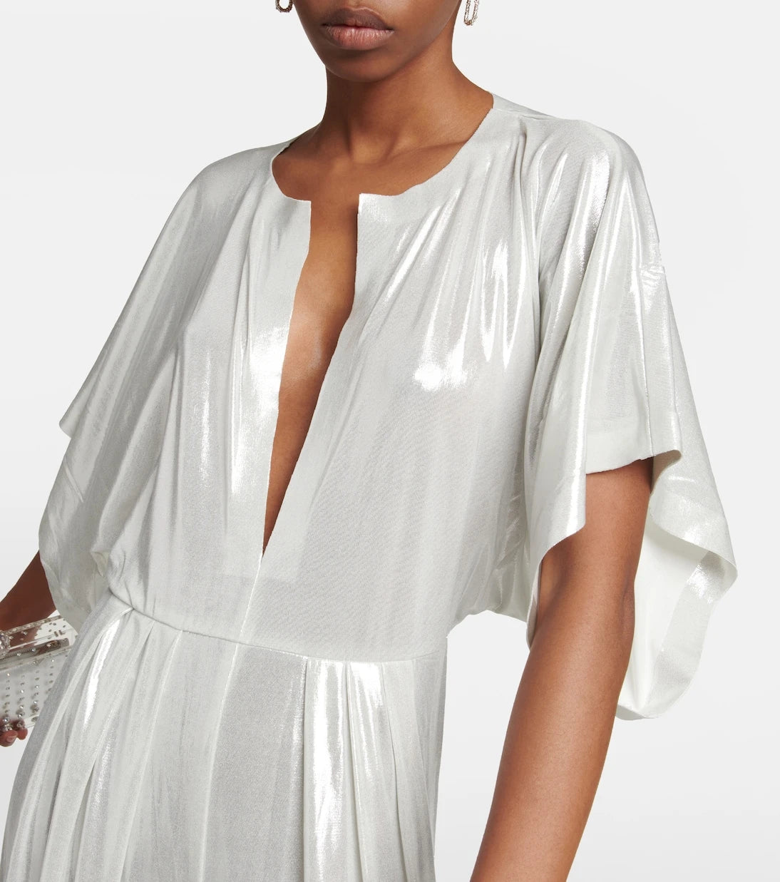 Norma Kamali - Rectangle metallic jumpsuit