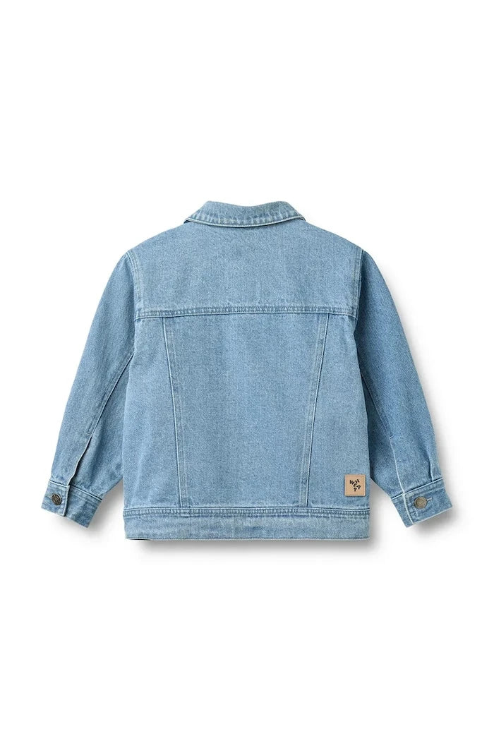Denim çocuk geçiş ceketi