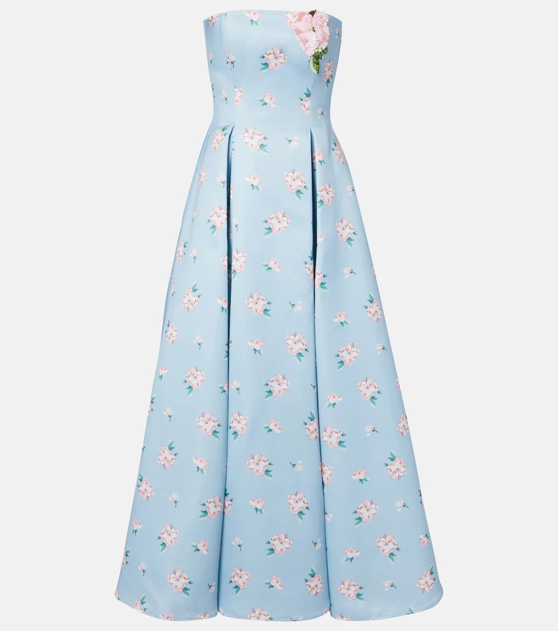 Leo Lin - Nora floral bustier gown