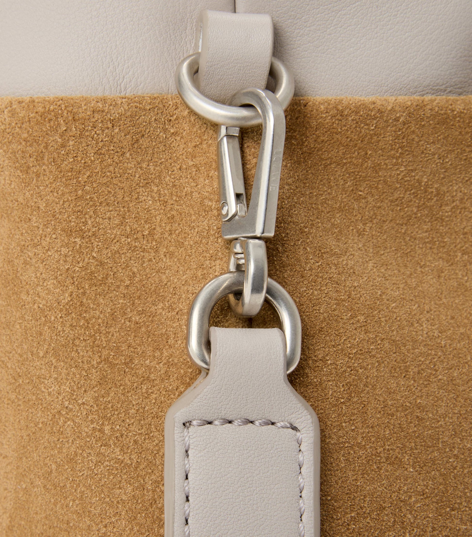 Leather Jean-Detail Flamenco Purse