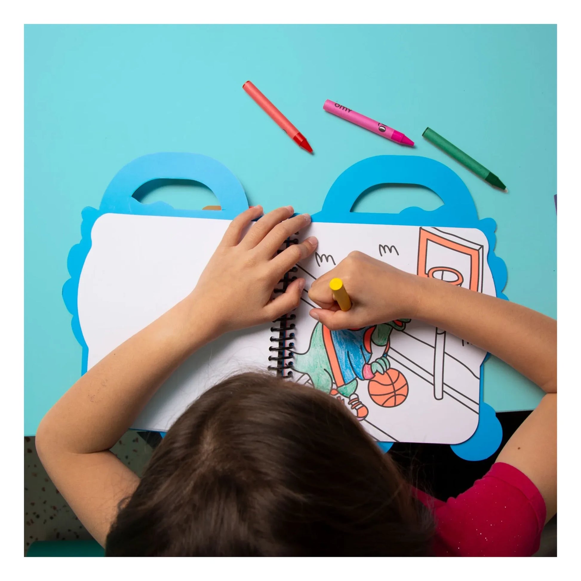 Omy - Dino coloring book with stickers