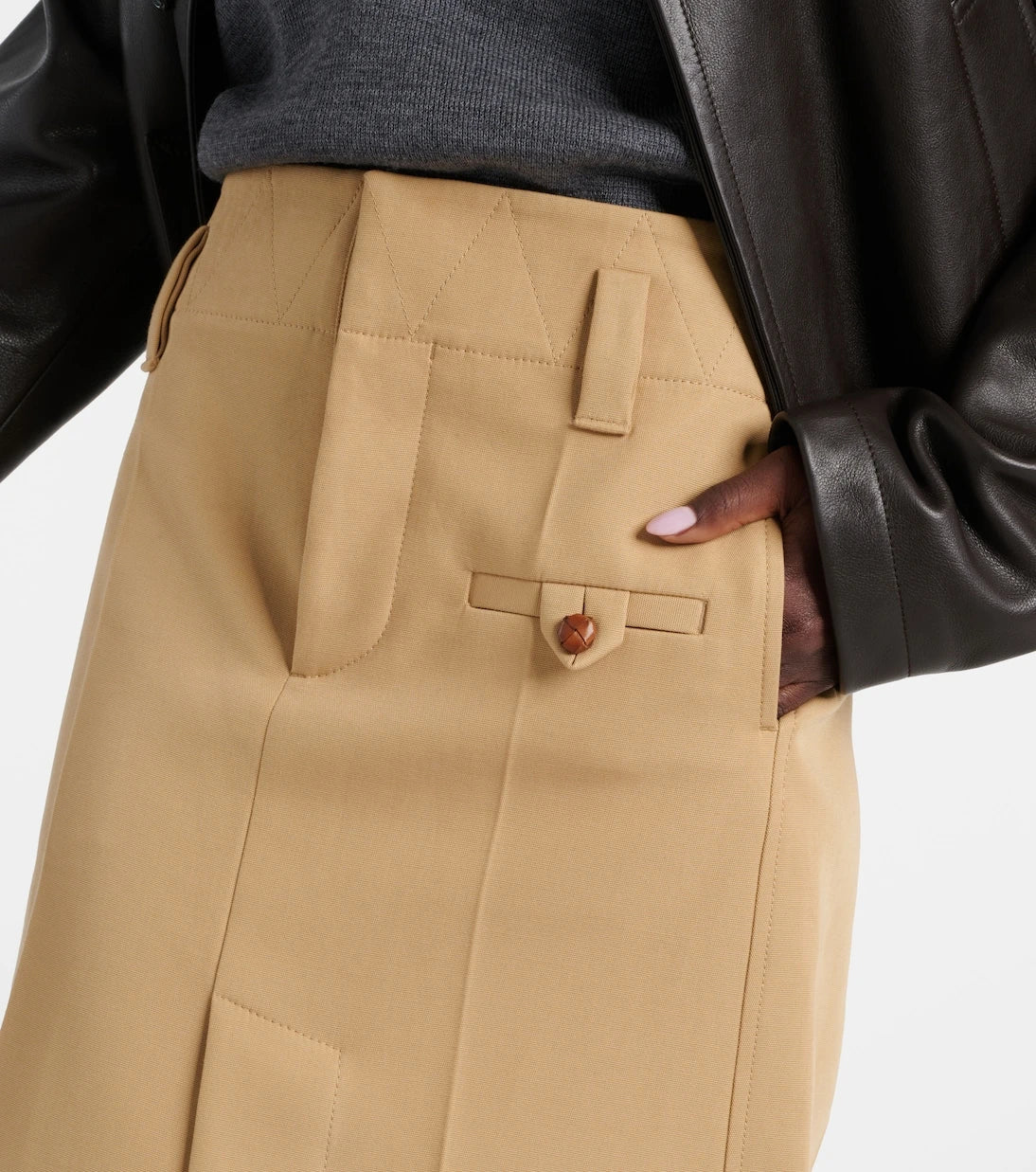 Bottega Veneta - Cotton canvas pencil skirt