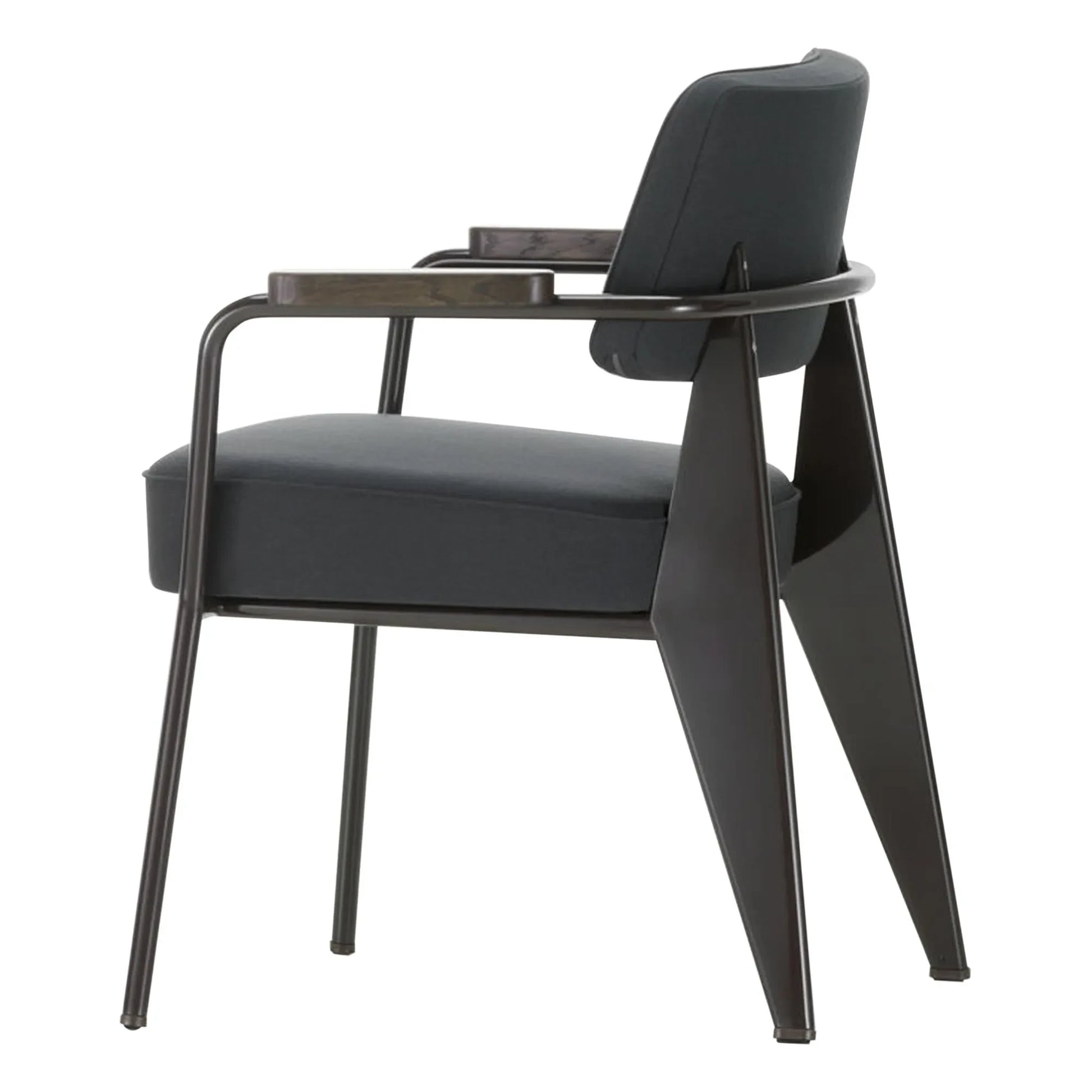 Vitra - Executive Chair, Black Base - Jean Prouvé | Dark grey