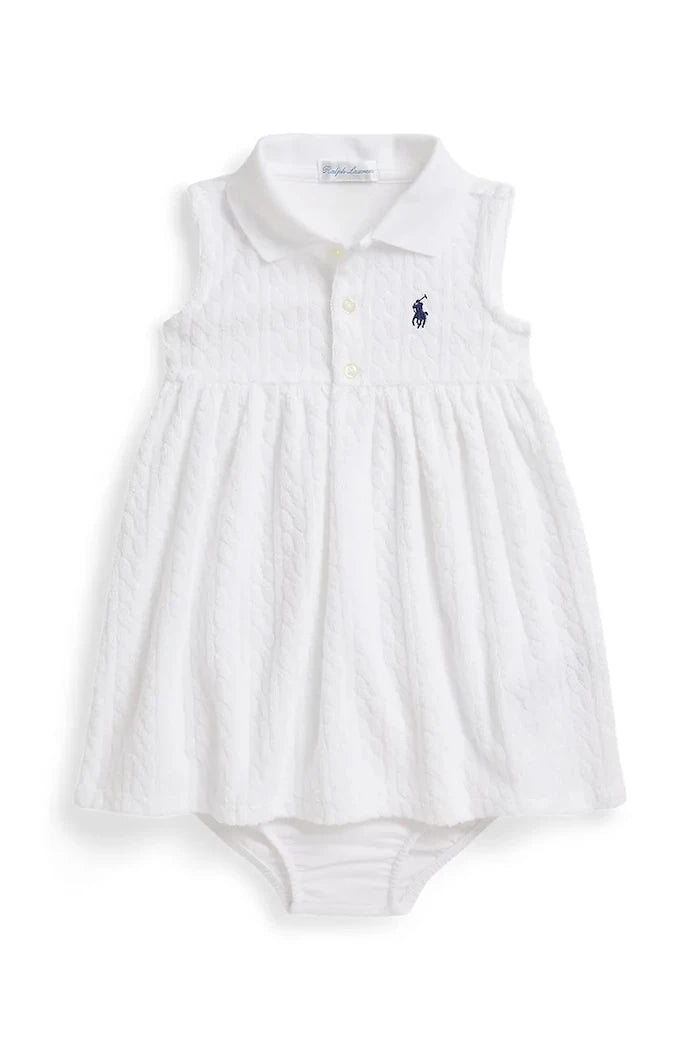 Polo Ralph Lauren разкроена рокля памучна