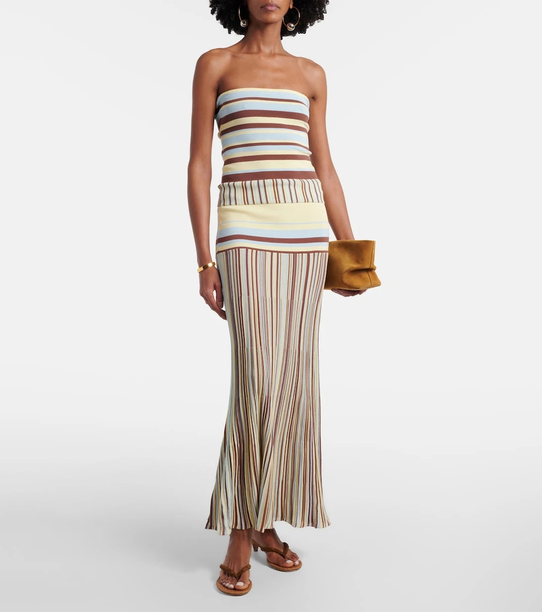 Faithfull - Citara striped cotton-blend tube top
