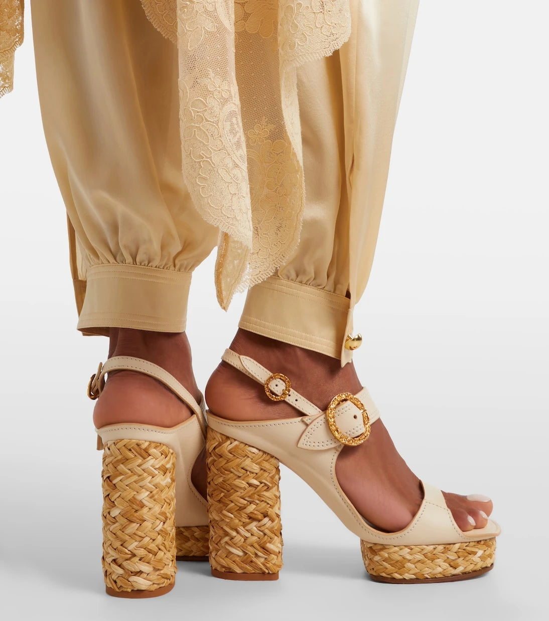 Zimmermann - Talia leather slingback sandals