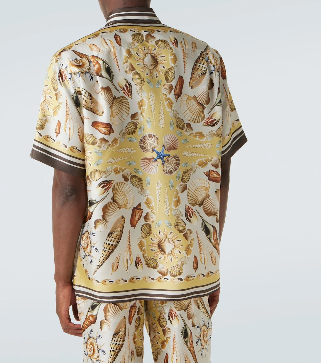 Dolce&Gabbana - Printed silk twill bowling shirt