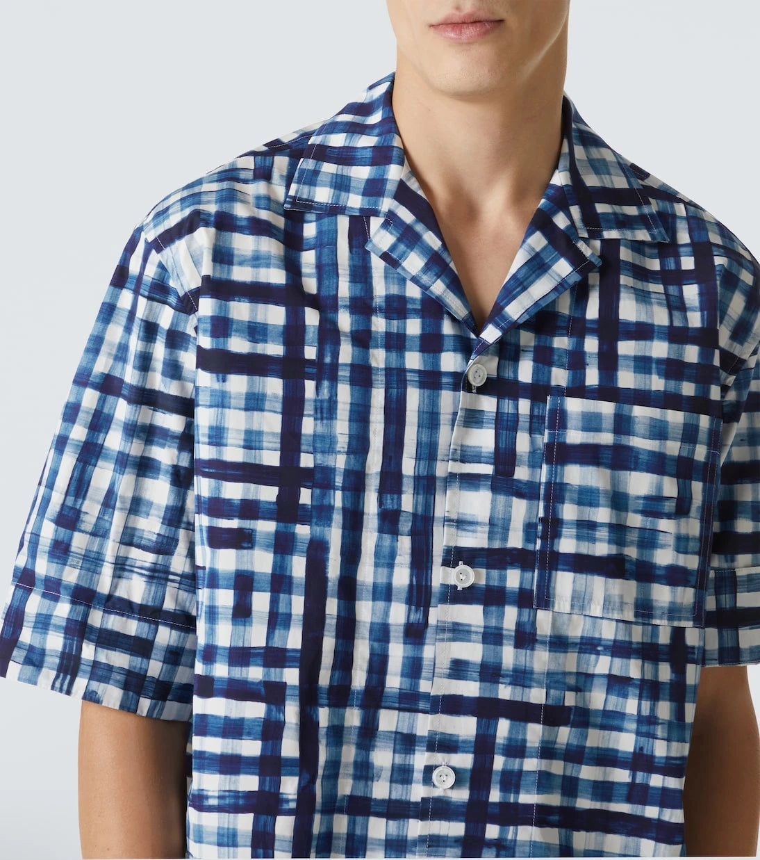 Bottega Veneta - Gingham cotton bowling shirt