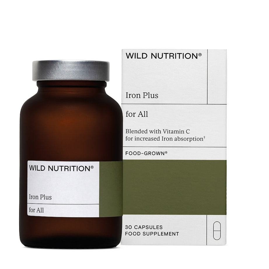 Wild Nutrition Food-Grown Iron Plus (30 Capsules)