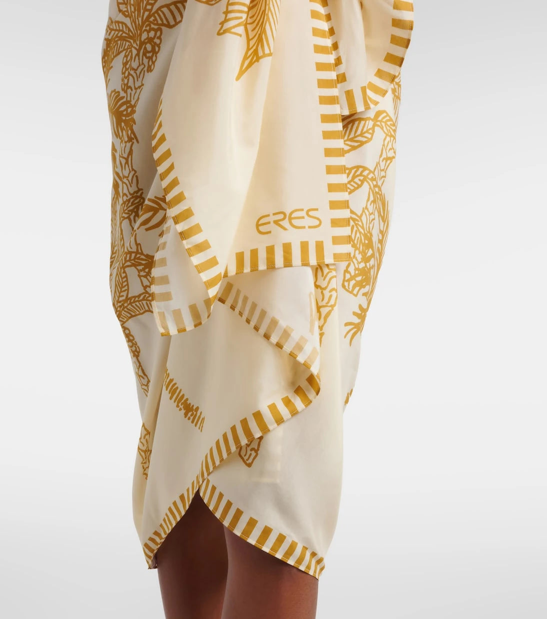 Eres - Jungle printed cotton and silk beach cover-up