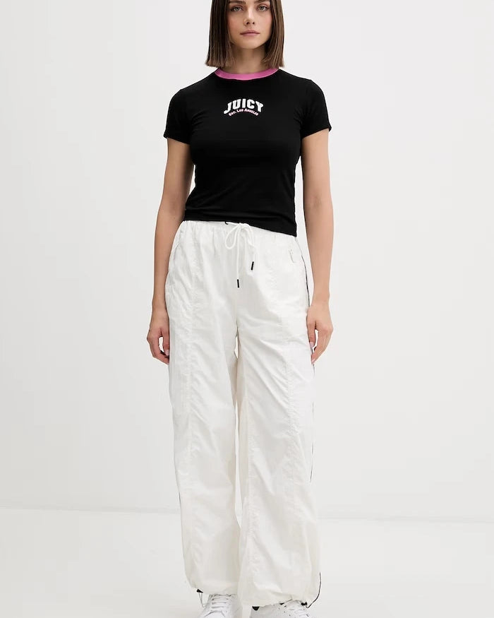 Juicy Couture тениска дамска с памук RINGER TSHIRT