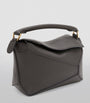 LOEWE Grey Mini Leather Puzzle Edge Top-Handle Bag