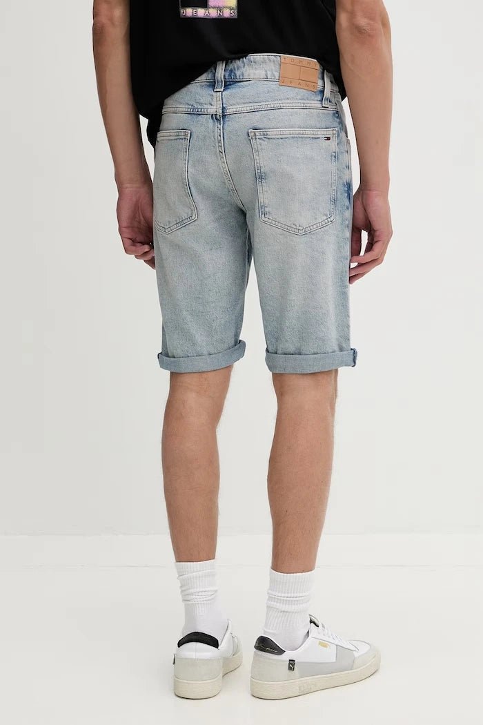 Tommy Jeans erkek pamuklu elastan kısa pantolon