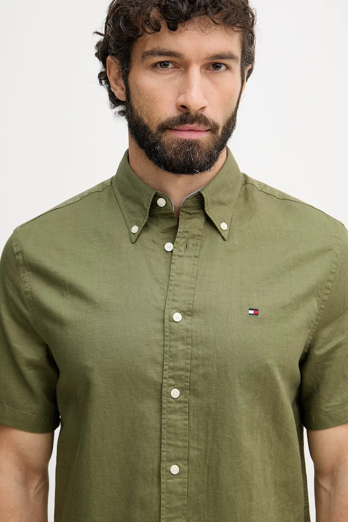 Tommy Hilfiger риза мъжка с лен