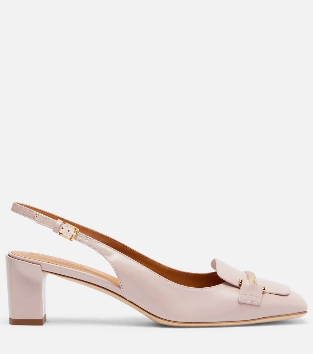 Tod's - Barretta 50 leather slingback pumps