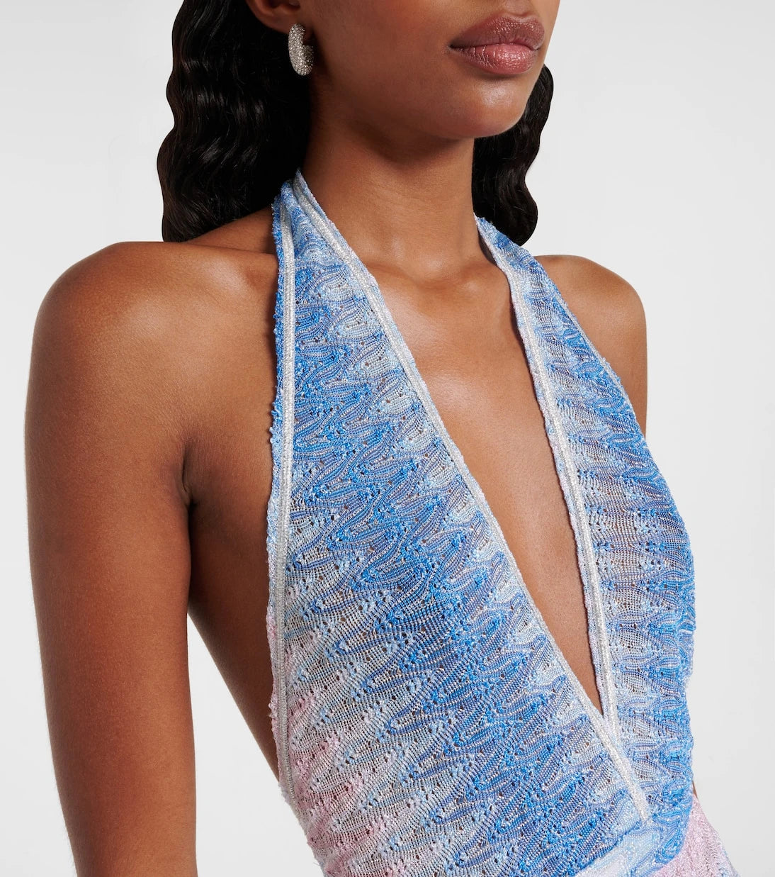Missoni - رومبر لاميه متدرج اللون ومخطط بنمط متعرج