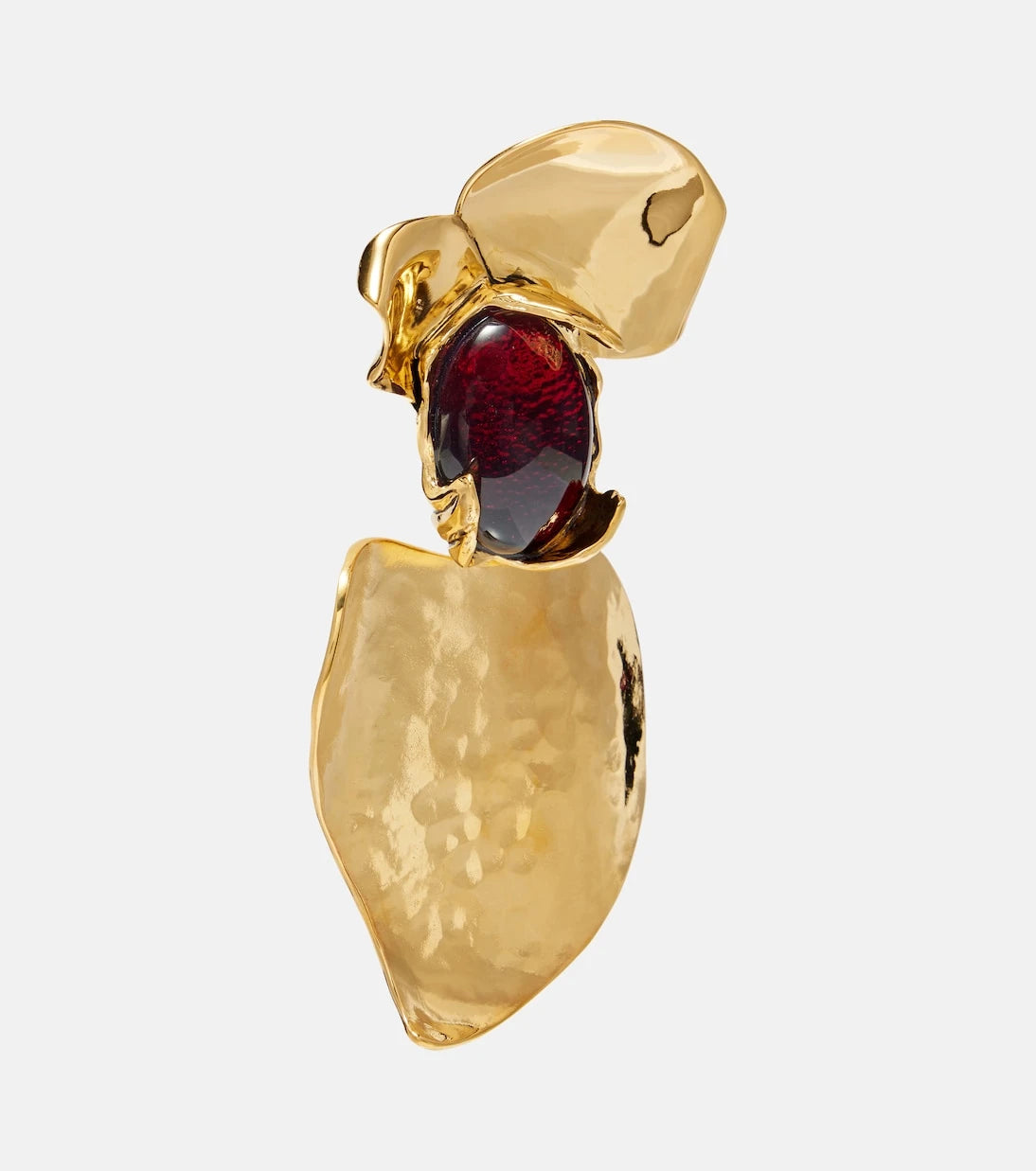 Saint Laurent - Embellished clip-on earrings