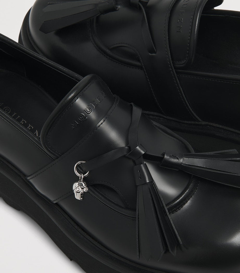McQueen Leather Sofa Loafers