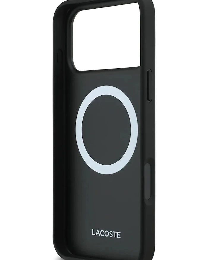 Lacoste MagSafe iPhone 17 Pro Max için Dahili Manyetik Halkalı Telefon Kılıfı