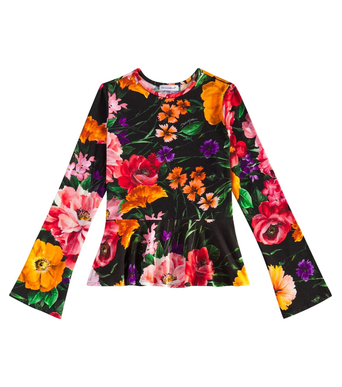 Dolce&Gabbana Kids - بلوزة جيرسي بنقشة زهور
