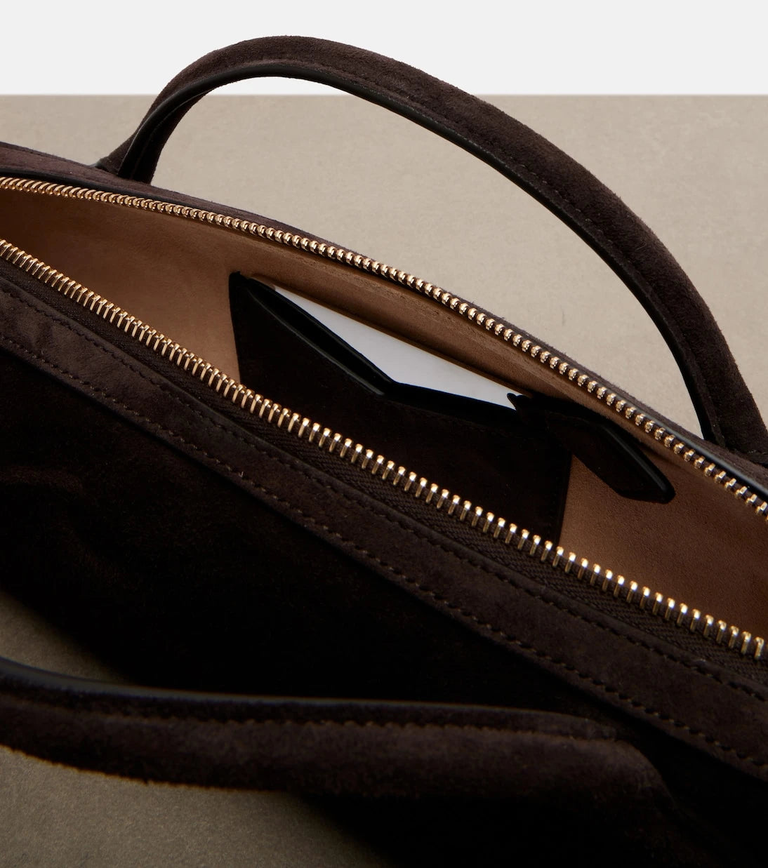 Alaïa - Le Teckel Small suede top-handle bag