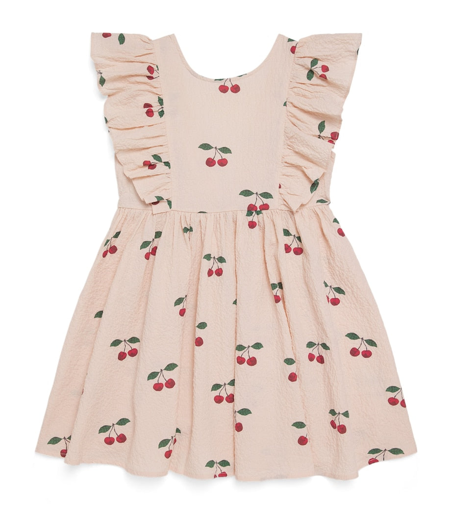 Pink Cherry Print Elin Dress (5-10 Years)