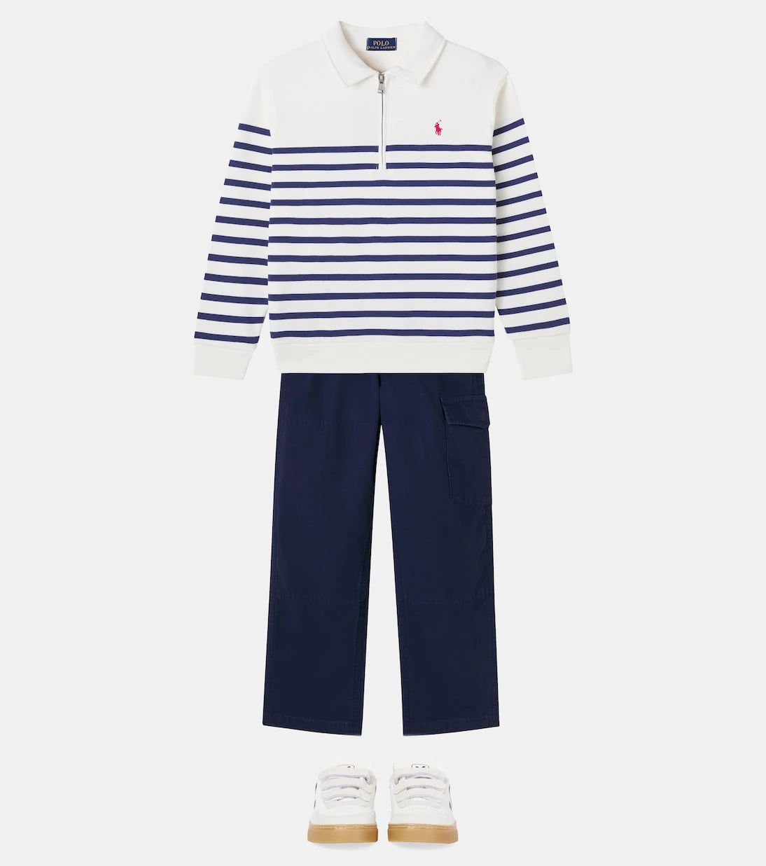 Polo Ralph Lauren Kids - Striped cotton-blend sweatshirt