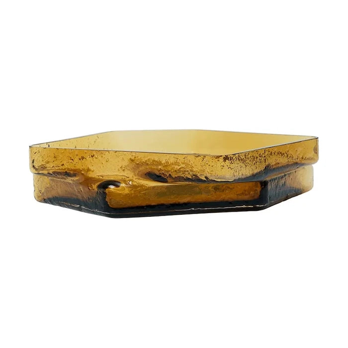 Ferm Living Renkli Camdan Dekoratif Tepsi 7 x 30 x 29 cm