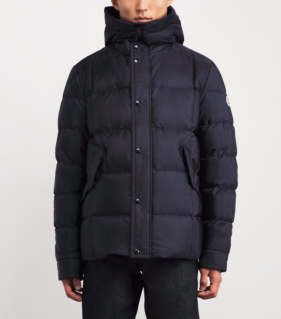 Moncler Blue Double-Layered Hooded Arras Jacket