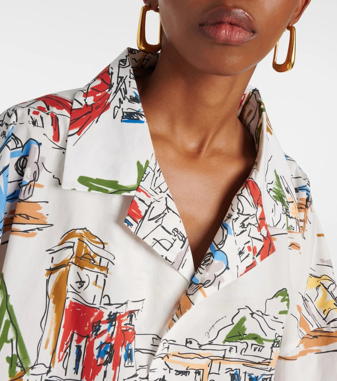 Jacquemus - Casaco printed cotton bowling shirt