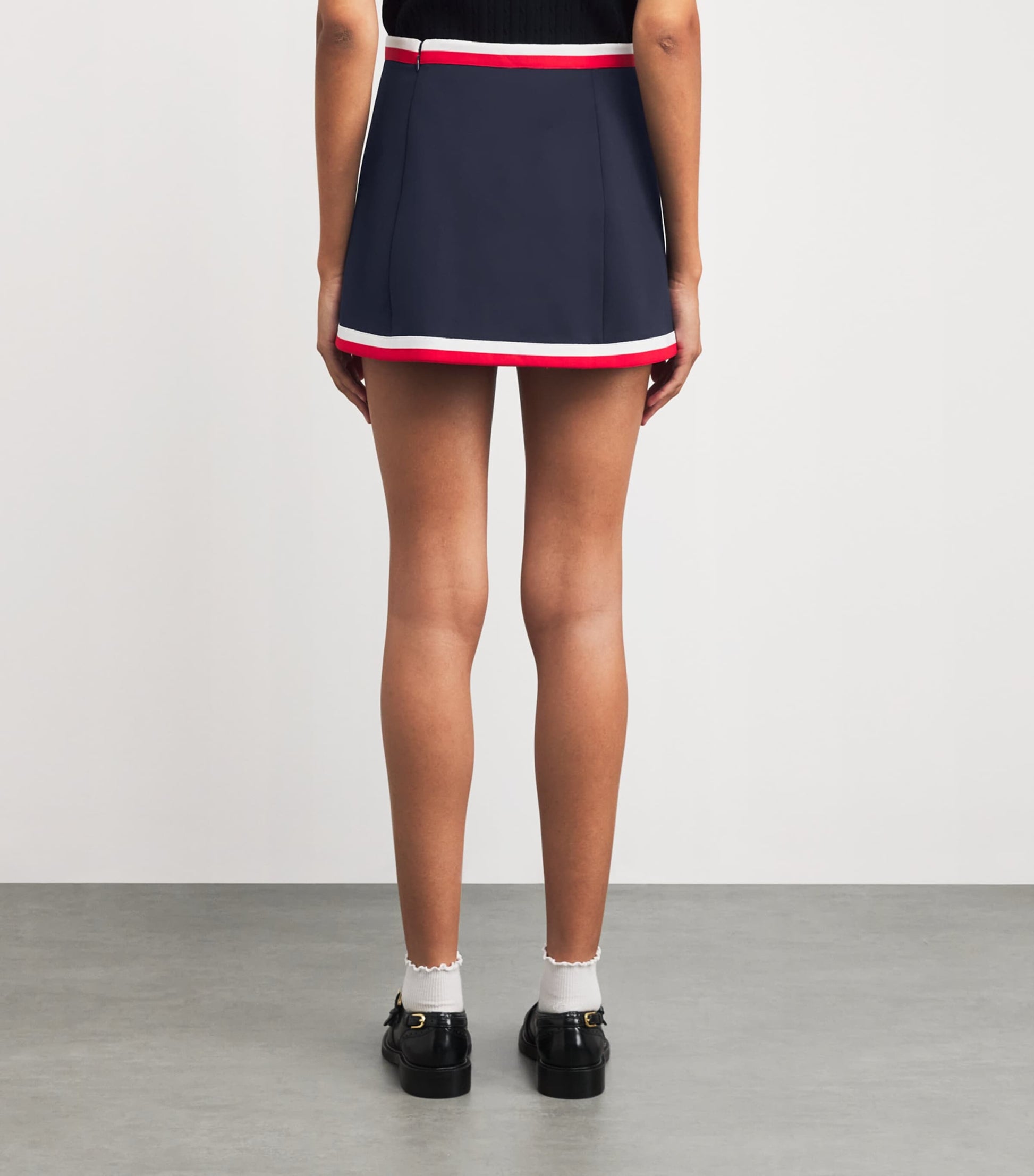 Navy Logo Mila Mini Skirt