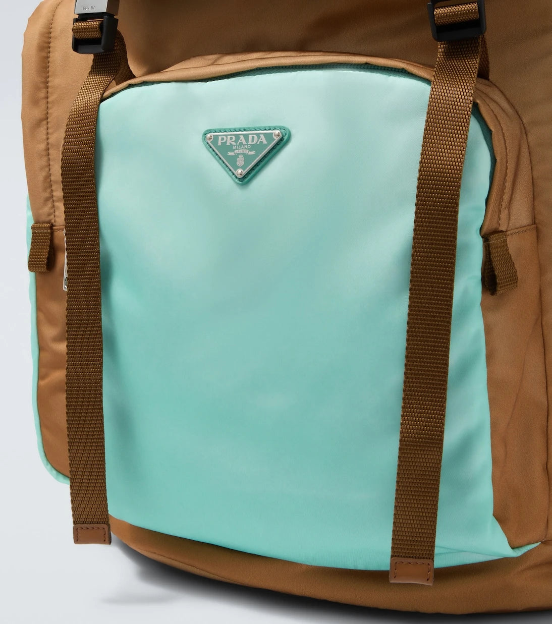 Prada - Large Re-Nylon and Saffiano leather backpack