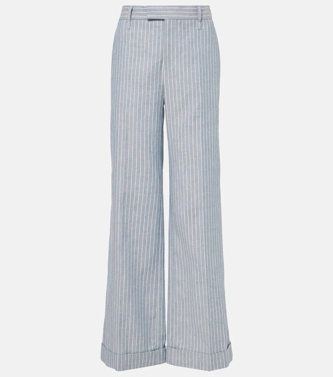 Brunello Cucinelli - Linen and cotton-blend wide-leg pants