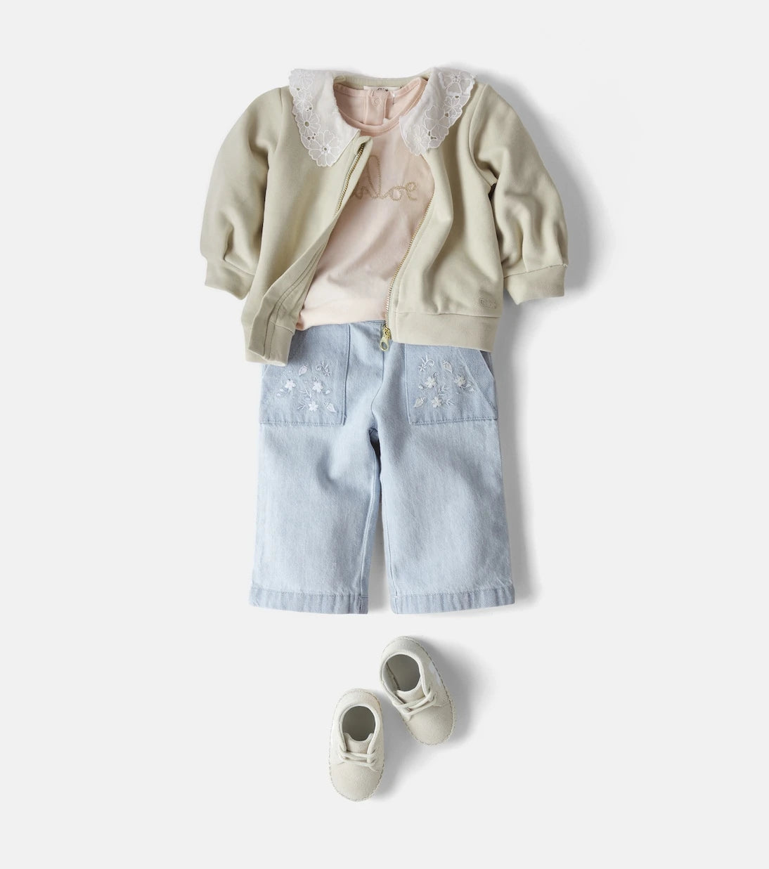 Chloé Kids - Baby floral jeans