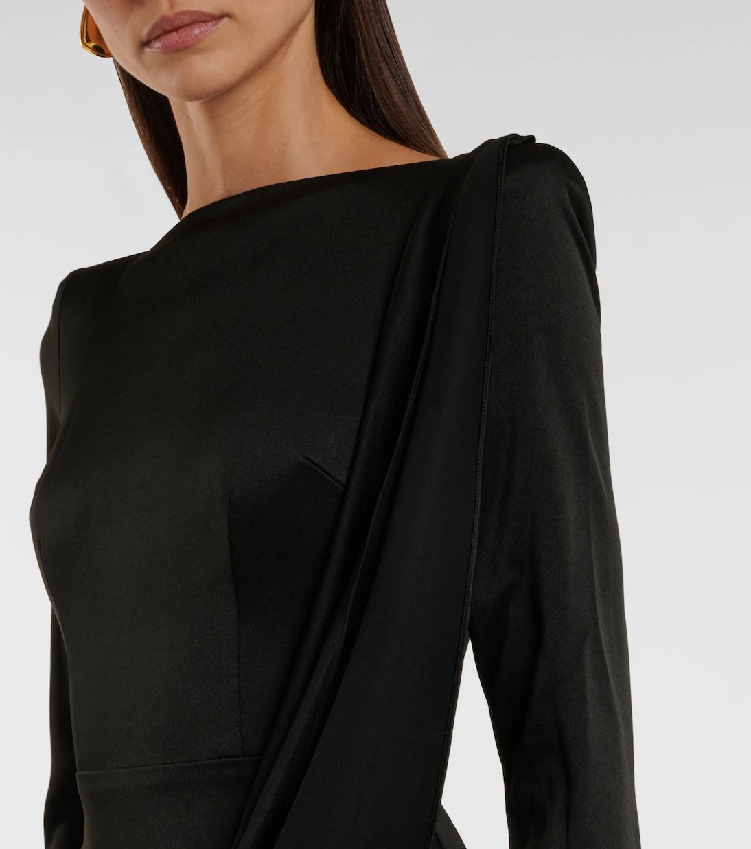Alex Perry - Asymmetric draped midi dress