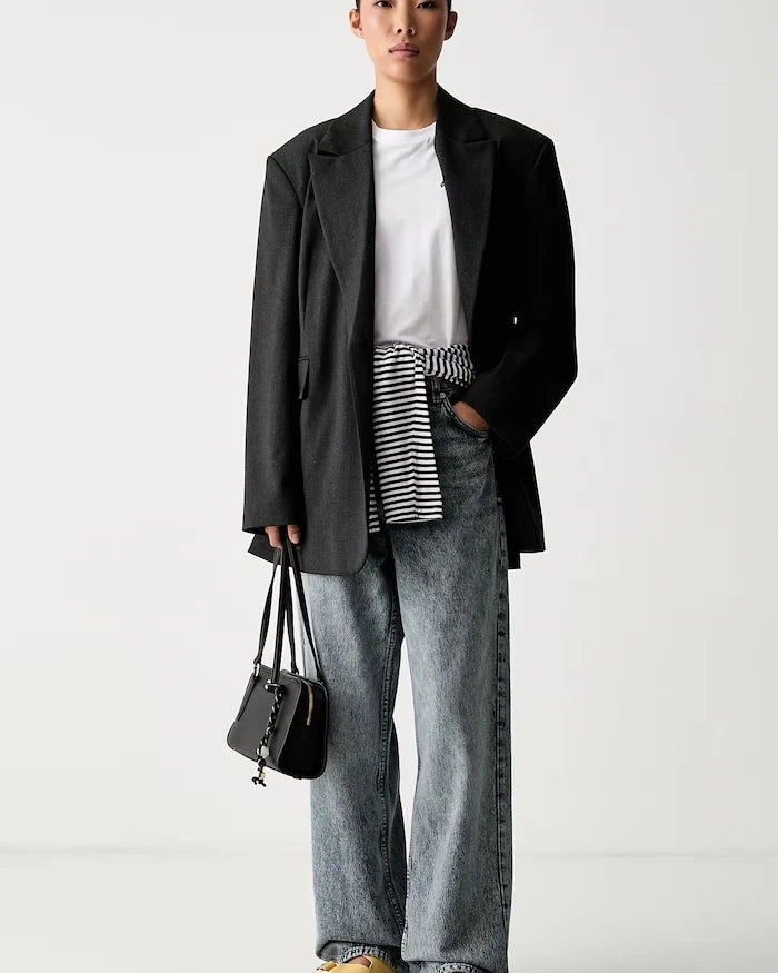 HUGO Blue relaxed fit kadın Leni_S_B kot pantolon