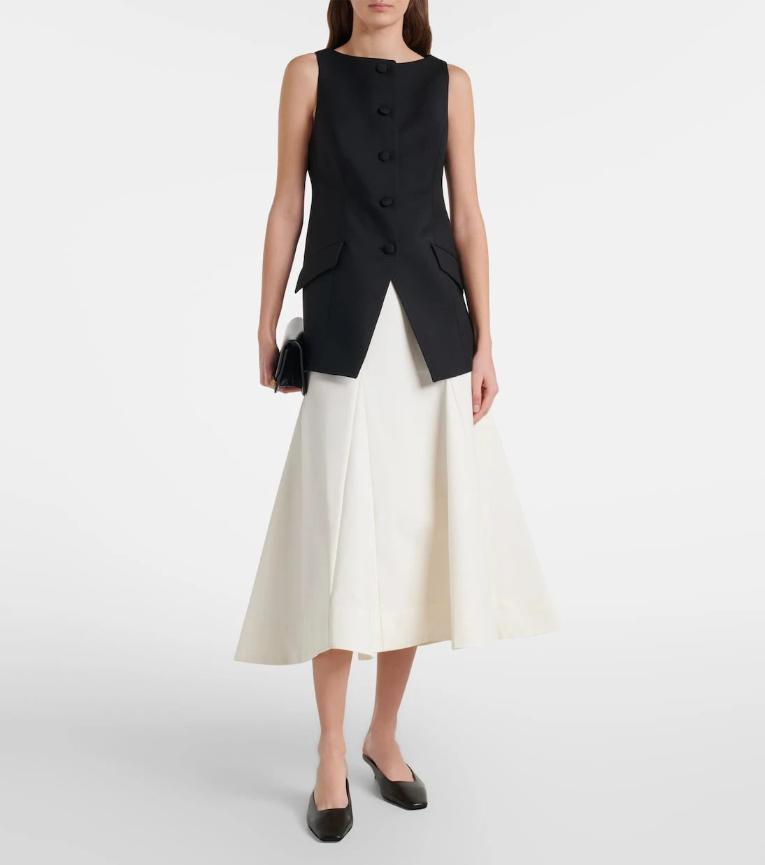 Róhe - Cotton midi skirt
