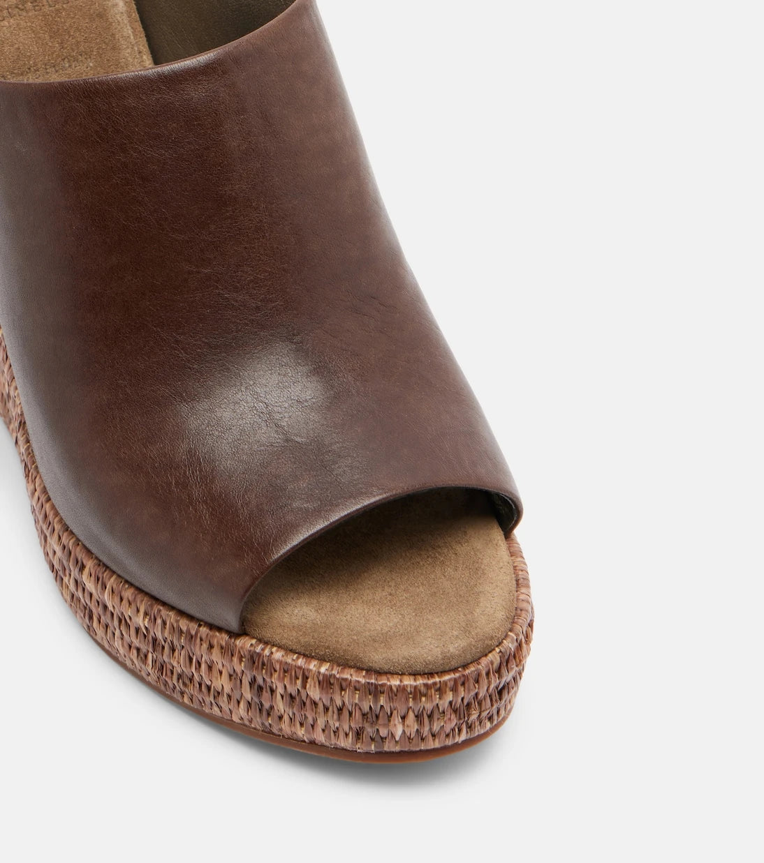 Brunello Cucinelli - Leather espadrille wedges
